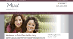 Desktop Screenshot of patelfamilydentist.com